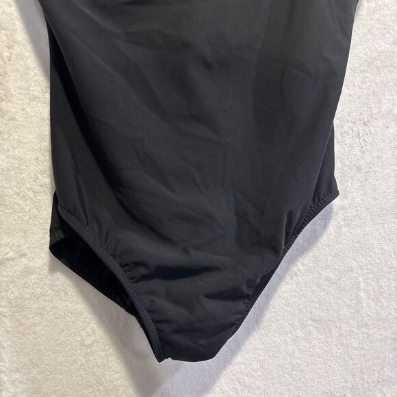 Miraclesuit Women's One Piece Slimming Underwire Swimsuit Size 14 Black Blue - Picture 5 of 14